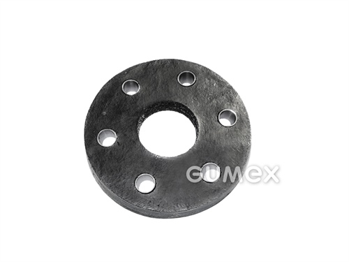 Hardy Kupplung armiert mit Röhren, 90/15mm, 6x Loch 10mm, Abstand 65mm, Innenloch 35mm, 